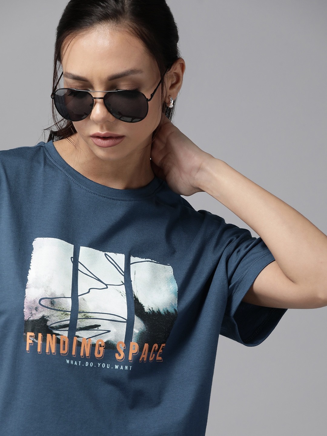 

The Roadster Lifestyle Co. Graphic Printed T-shirt, Teal