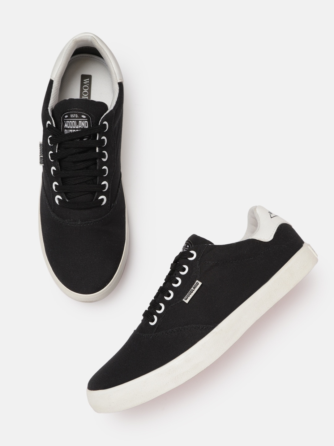 

Woodland Men Black Solid Sneakers