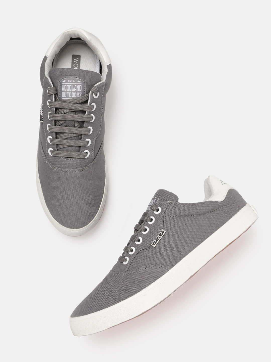 

Woodland Men Grey Solid Sneakers