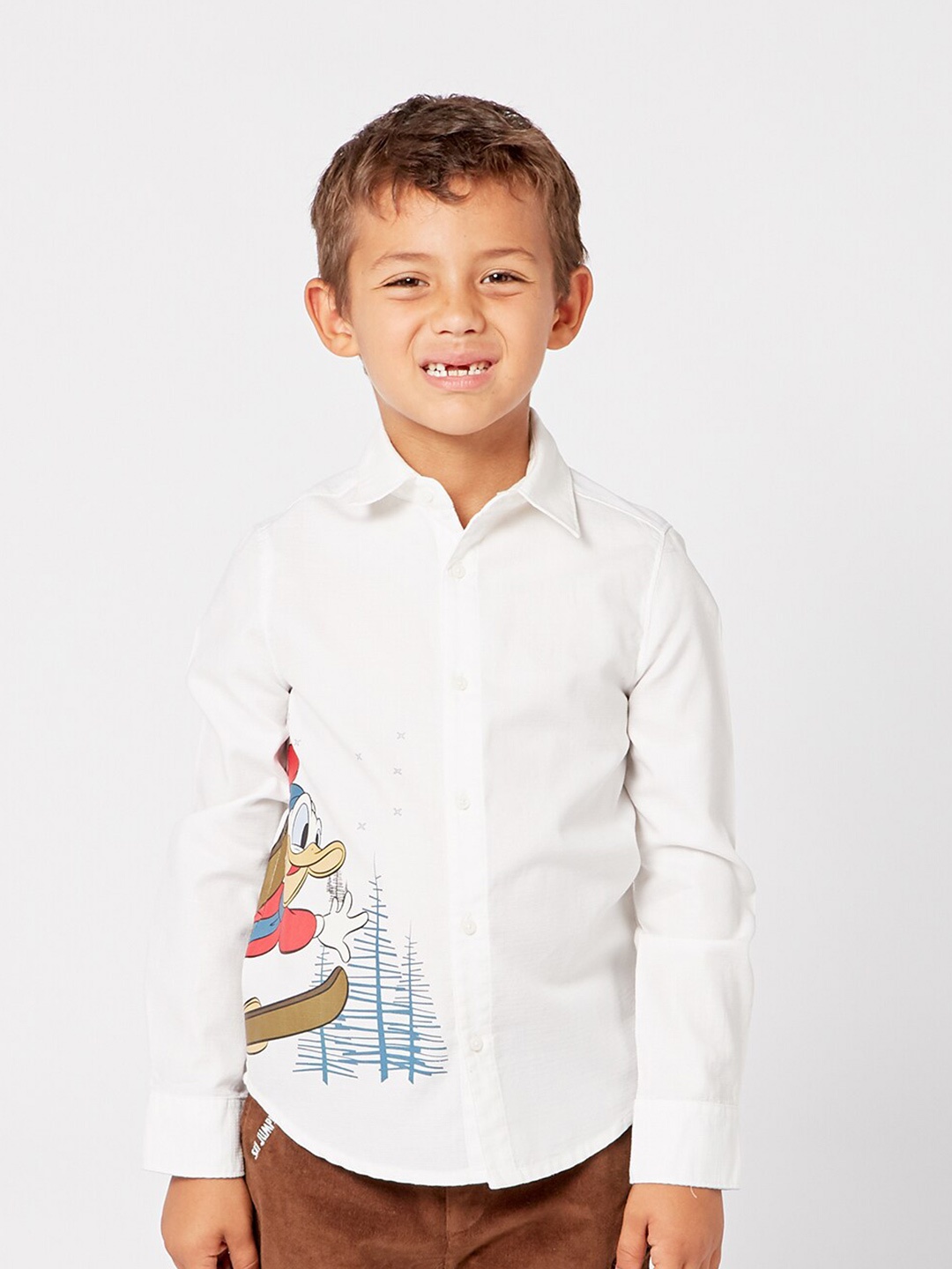 

One Friday Boys Off White Relaxed Casual Shirt