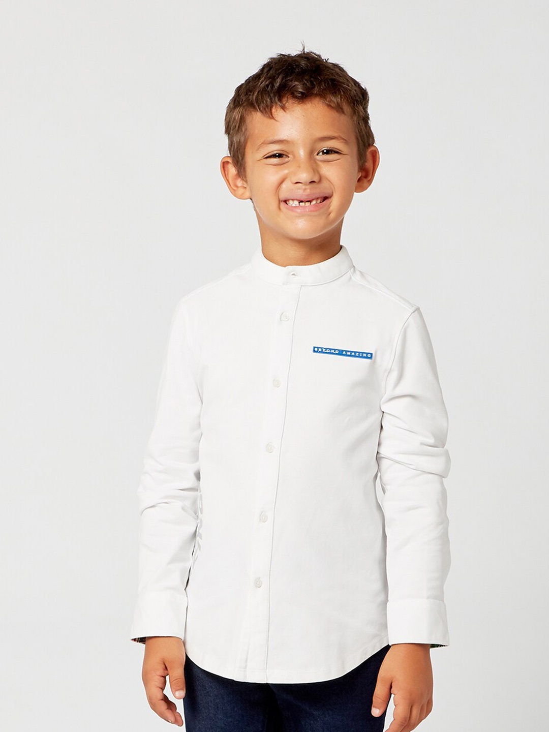 

One Friday Boys White Relaxed Casual Shirt