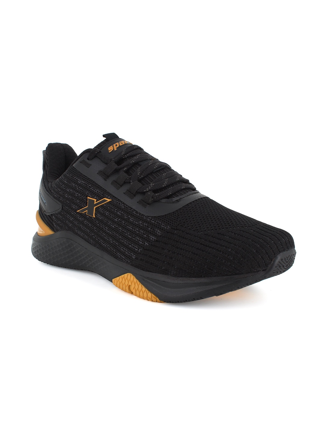 

Sparx Men Black Mesh Running Non-Marking Shoes