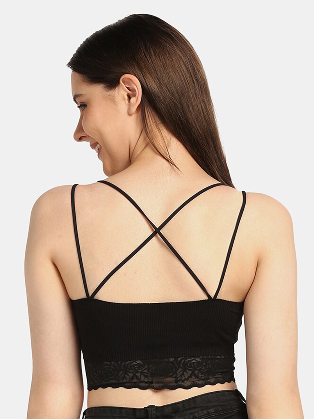 

Da Intimo Black Styled Back Bralette Bra