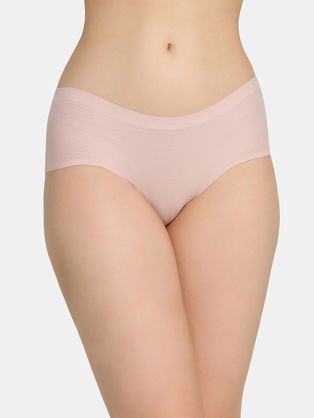 

Da Intimo Women Pink Solid Seamless Hipster Briefs