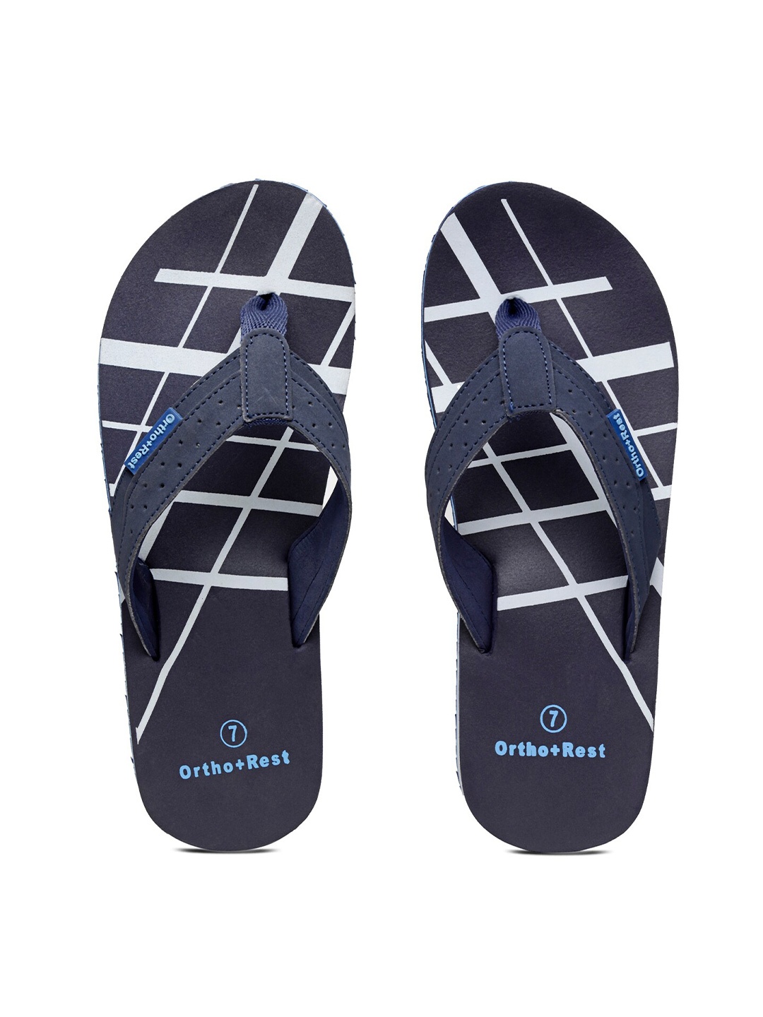

Ortho Rest Men Blue & White Thong Flip-Flops