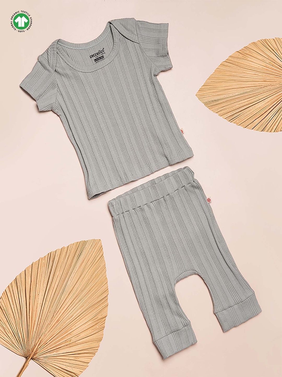 

GREENDIGO Unisex Kids Green Organic Cotton T-shirt with Leggings New Born Babies