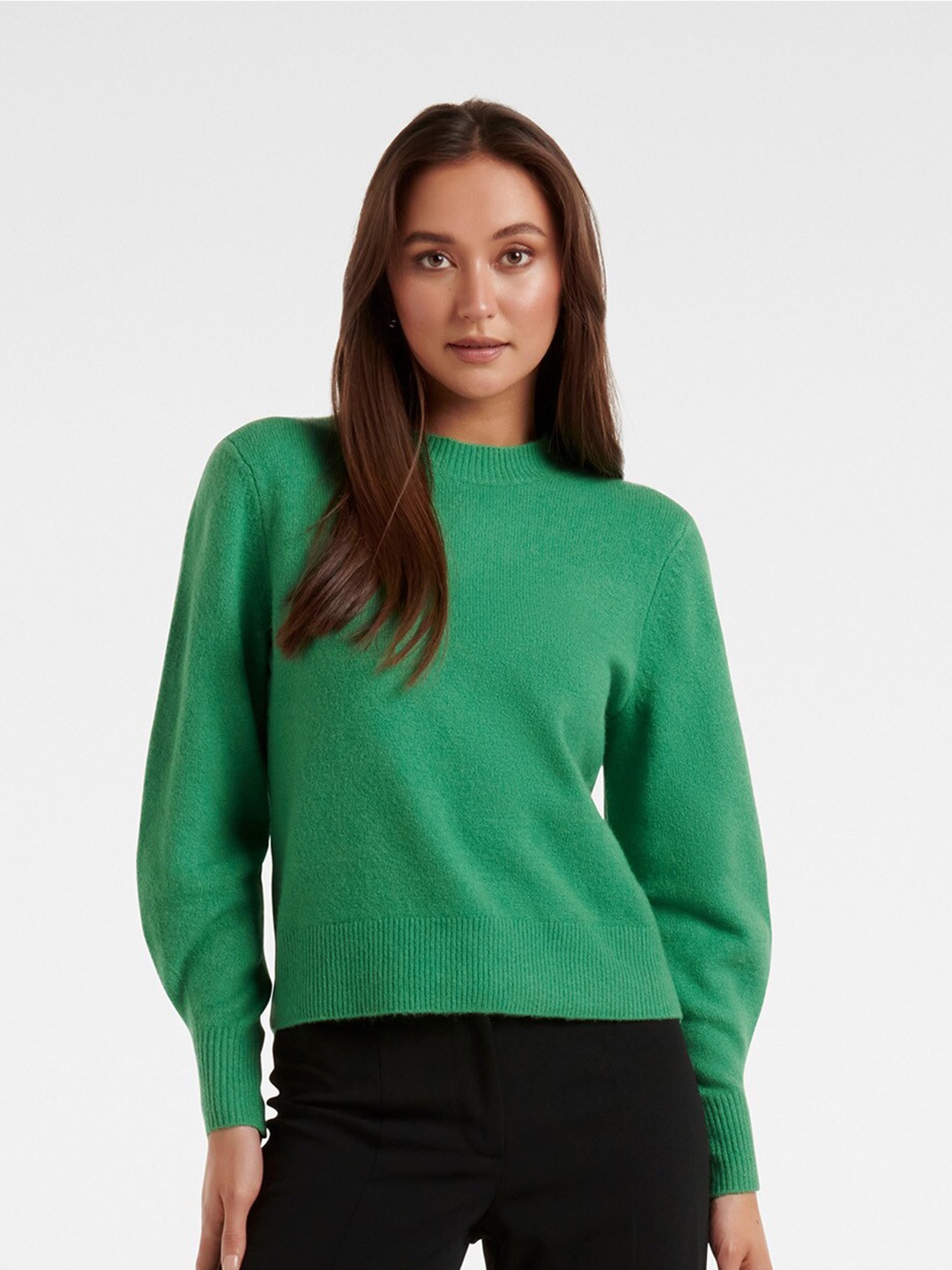

Forever New Women Green Pullover Sweater