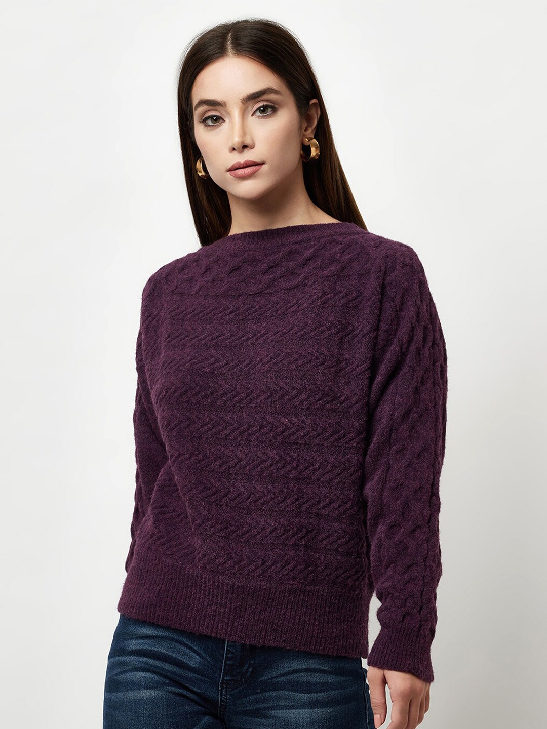 

Knitstudio Women Purple Pullover