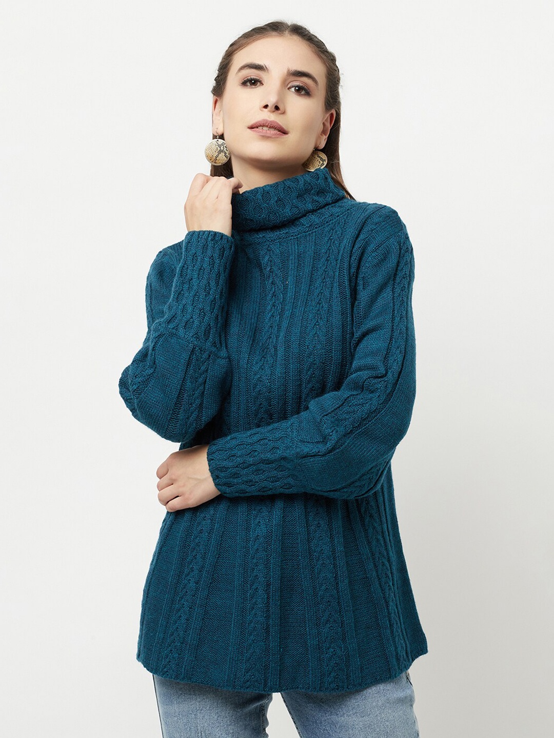 

Knitstudio Women Teal Pullover