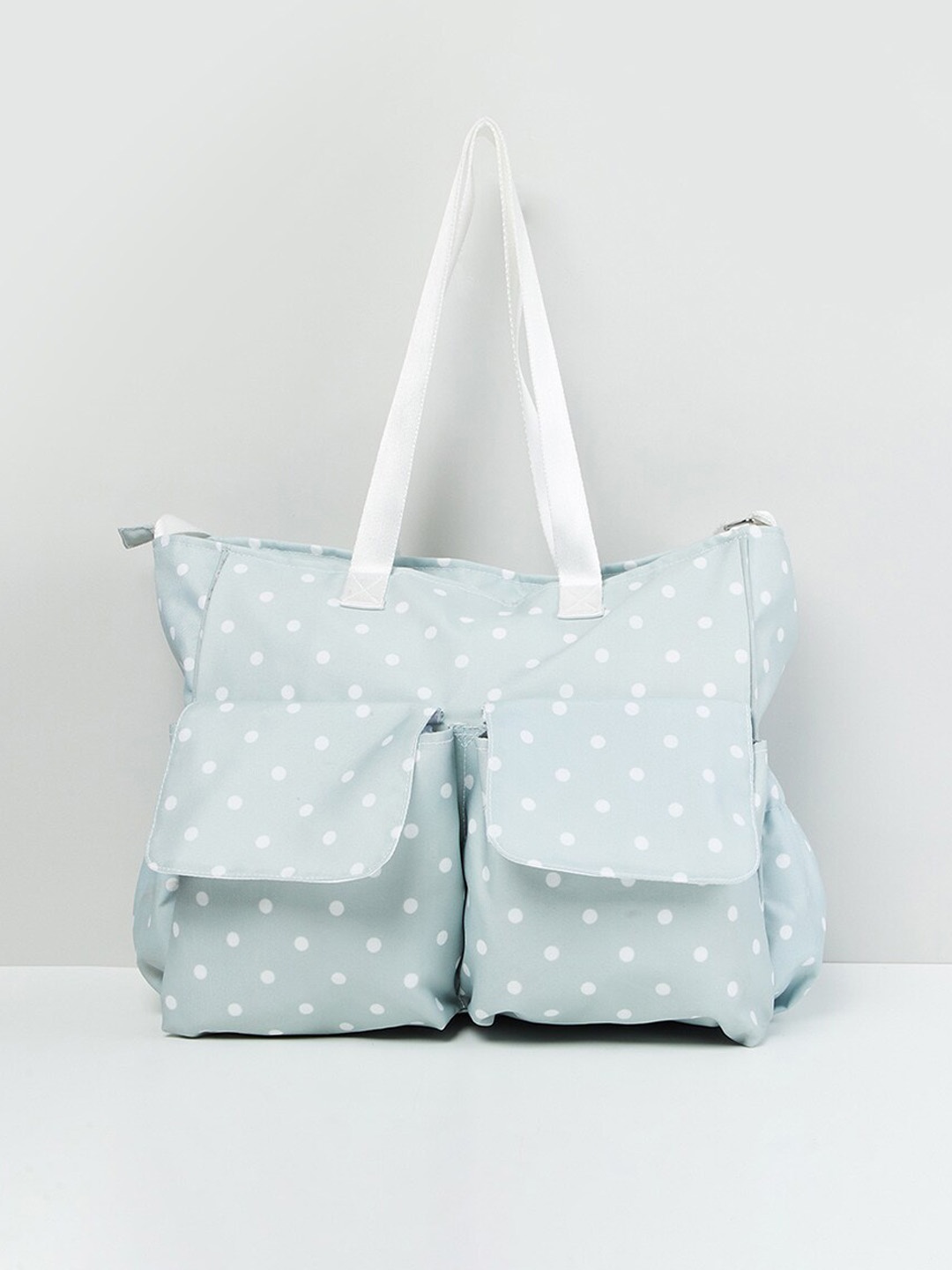 

max Green Printed Oversized Shopper Tote Bag
