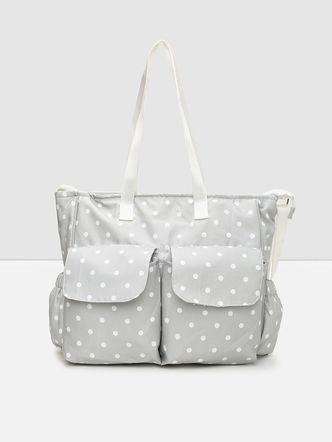 

max Green Geometric Printed Oversized Shopper Shoulder Bag