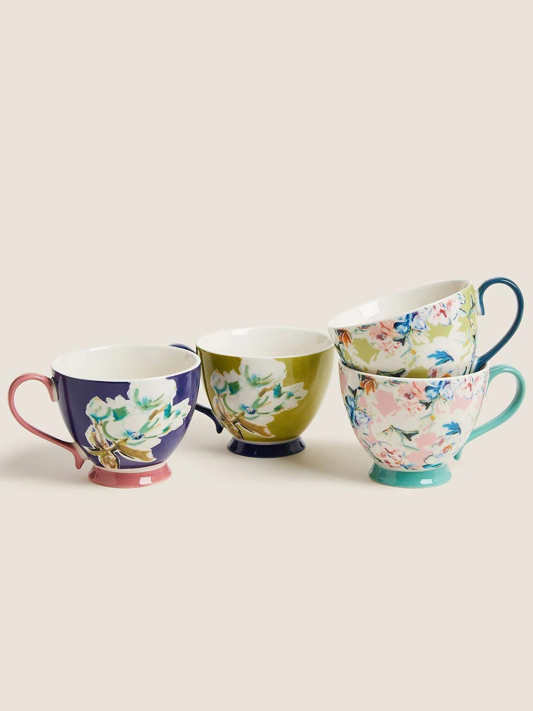 

Marks & Spencer Printed Ceramic Matte Cup 150 ml, White