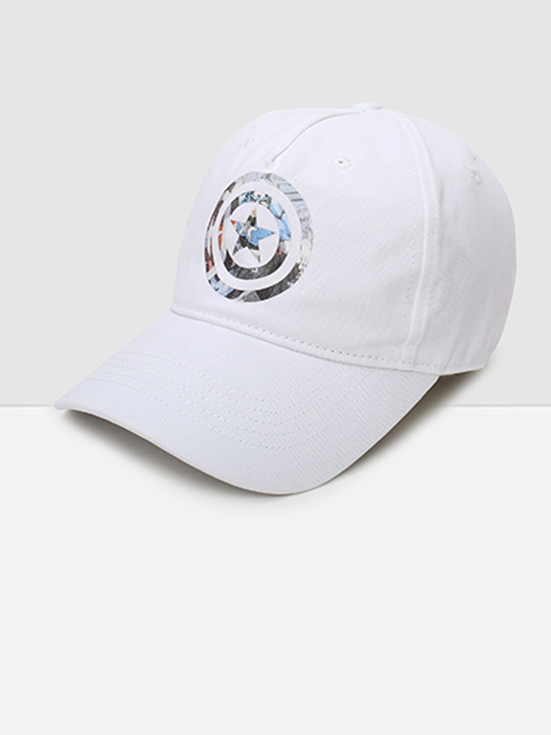 

max Men White & Blue Printed Cotton Baseball Cap