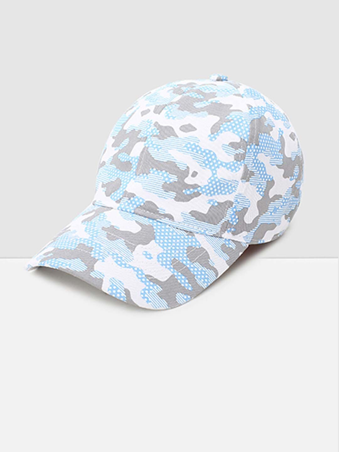 

max Men Blue & Grey Printed Cap