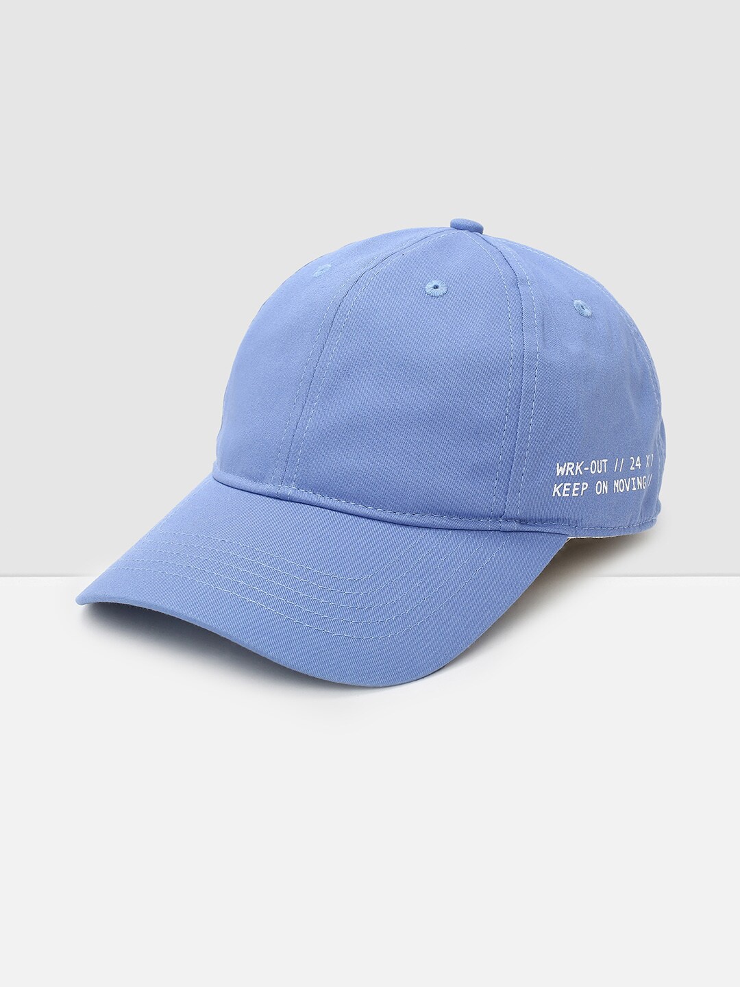 

max Women Blue Printed Baseball Cap