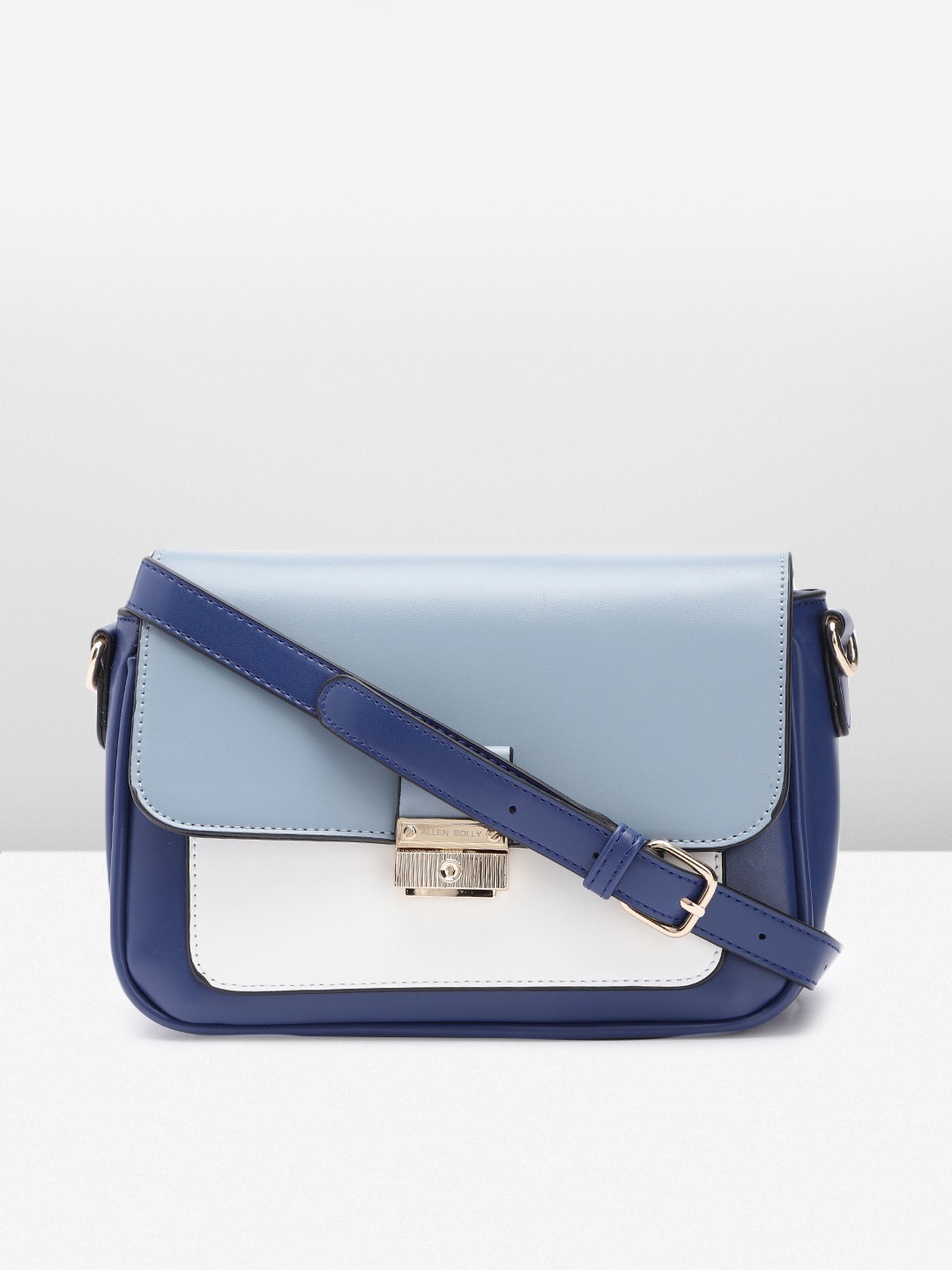 

Allen Solly Colourblocked Sling Bag, Blue