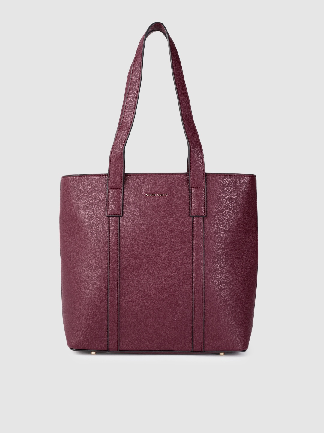 

Allen Solly Burgundy Solid Structured Shoulder Bag