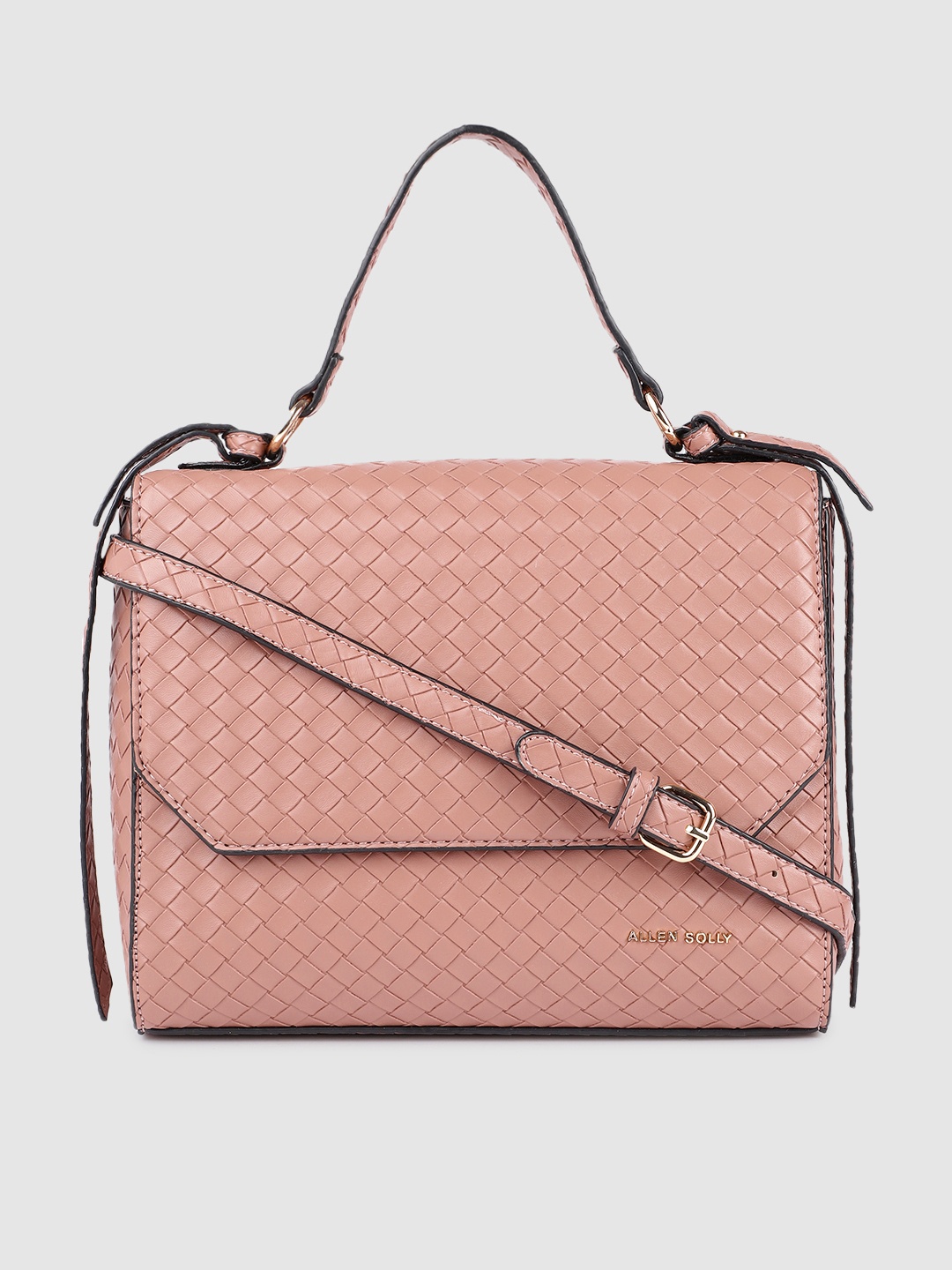 

Allen Solly Pink Textured Satchel