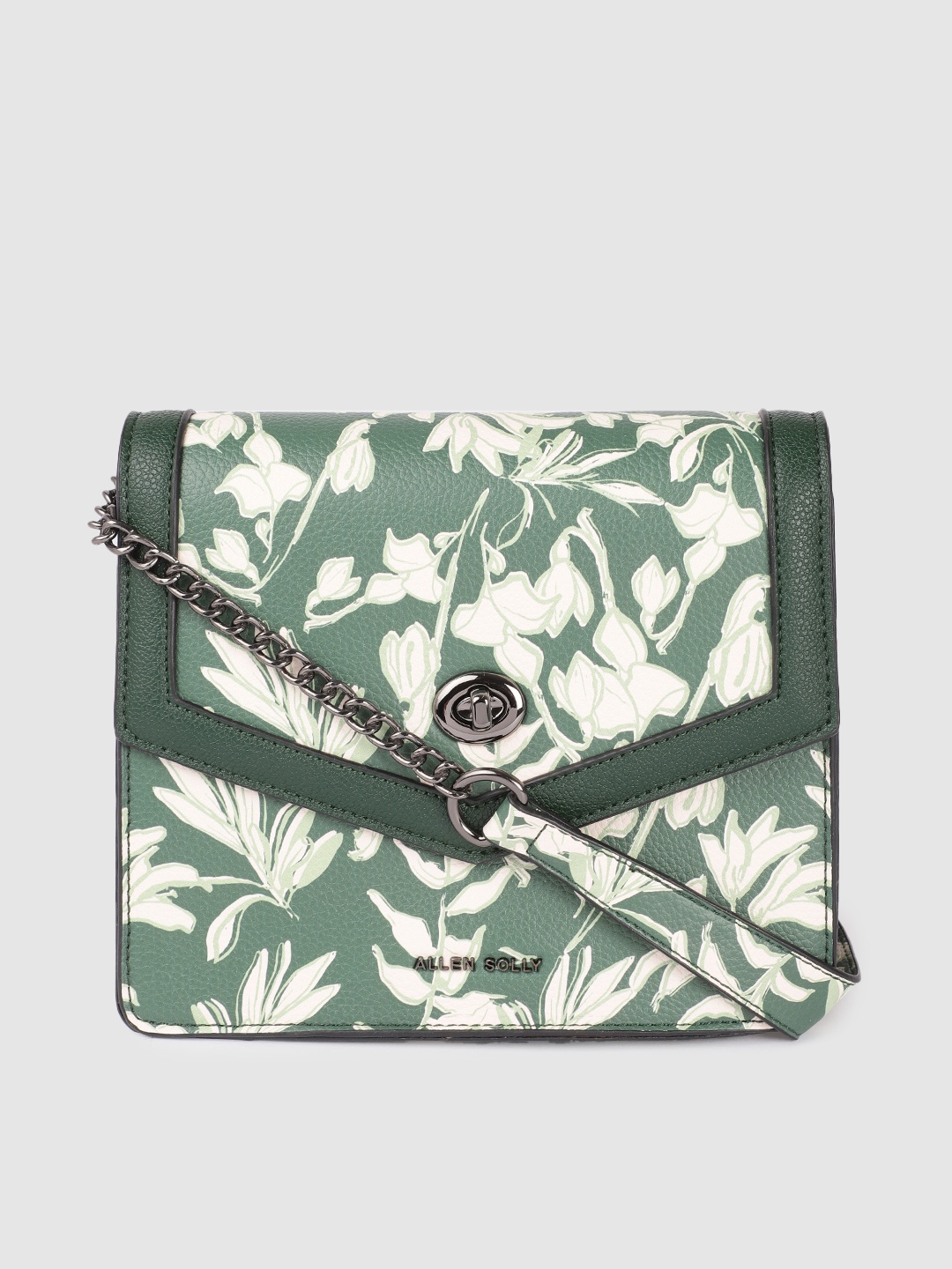 

Allen Solly Green & White Printed Sling Bag