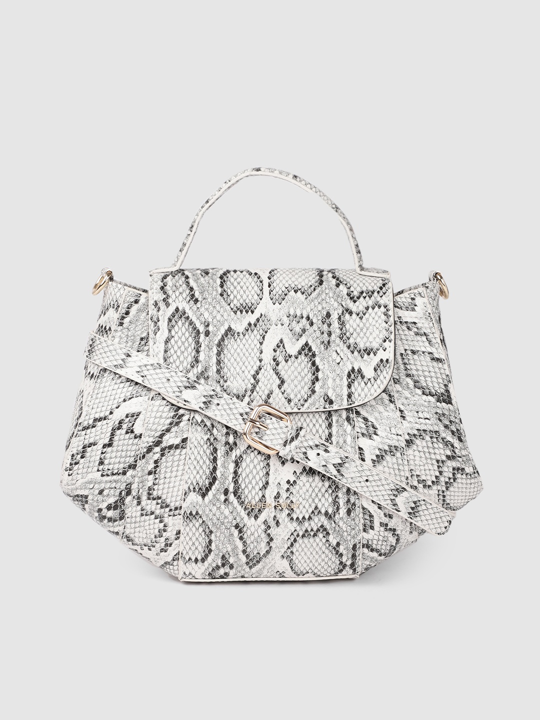 

Allen Solly White Animal Printed Structured Satchel