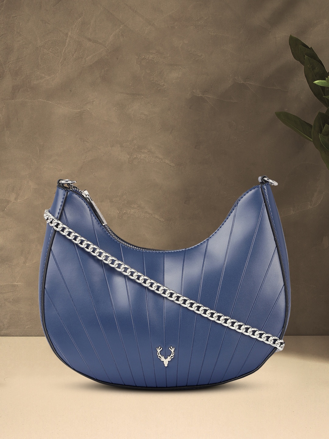 

Allen Solly Blue Solid Sling Bag