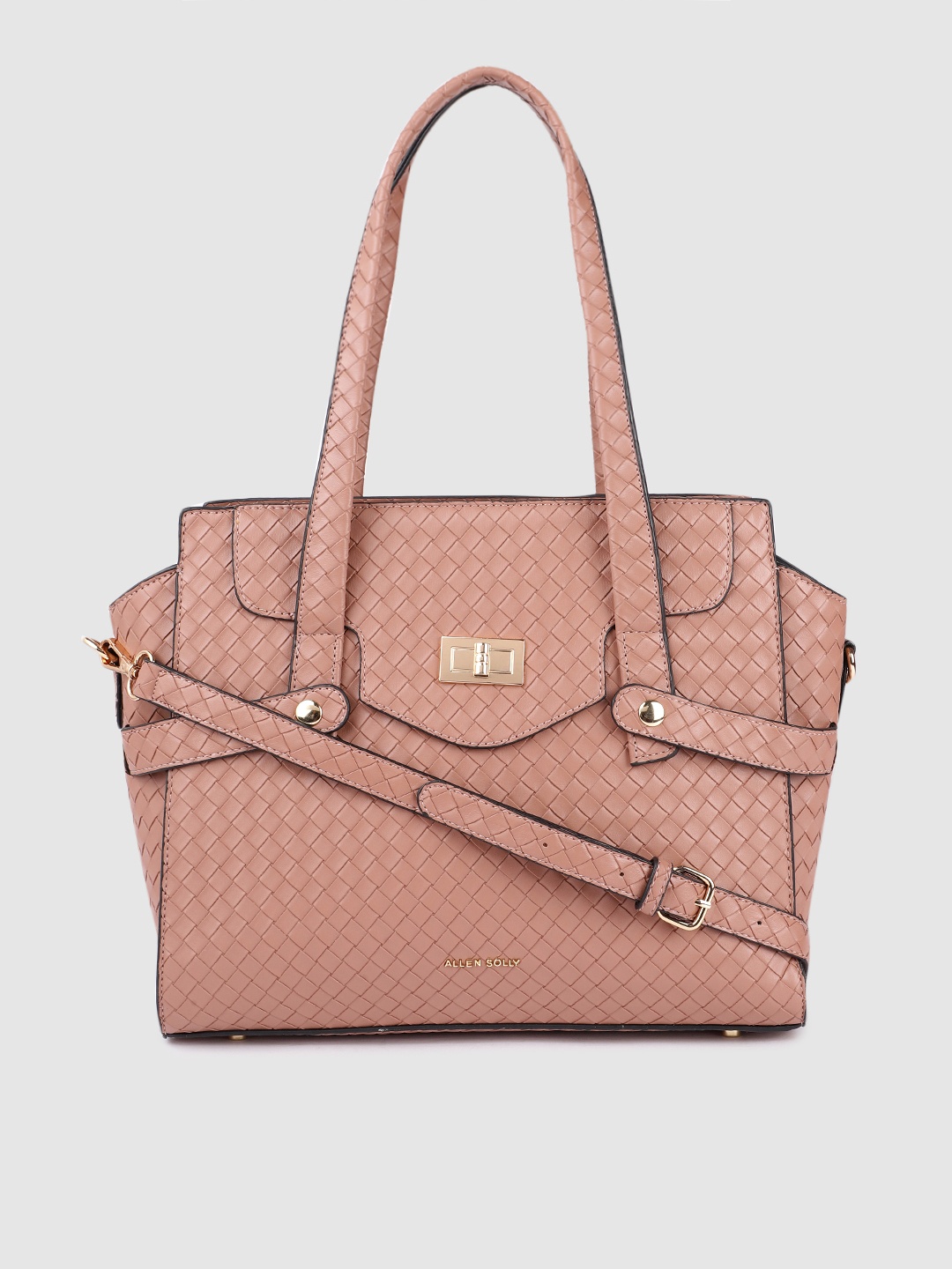 

Allen Solly Pink Textured Shoulder Bag