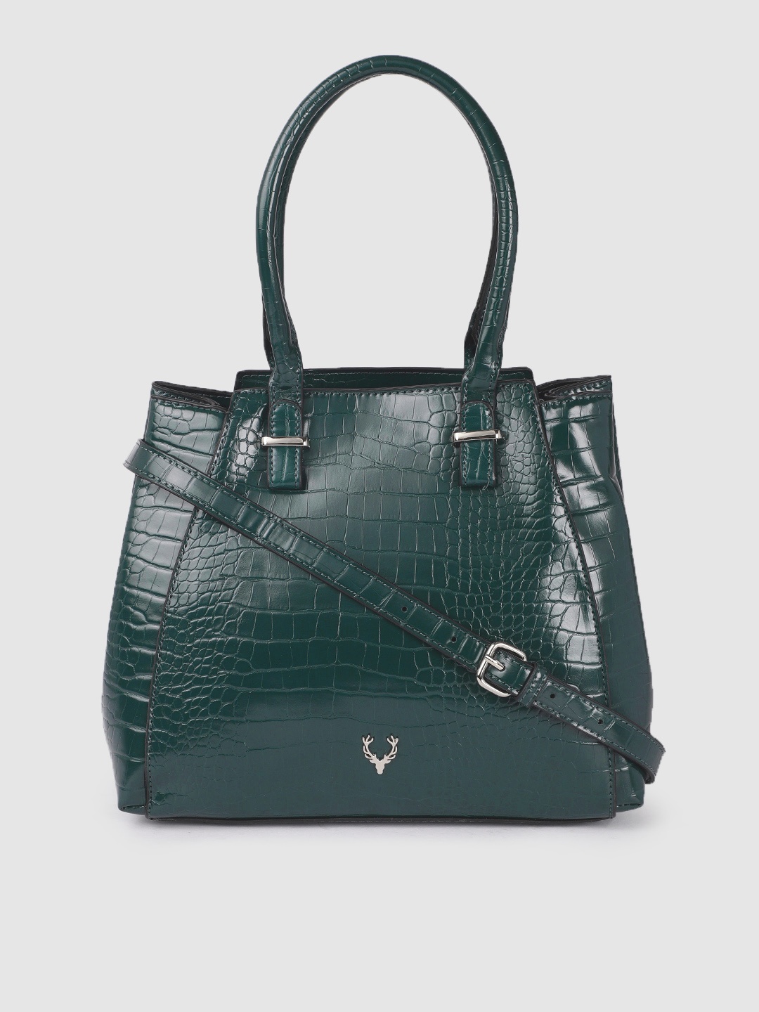 

Allen Solly Teal Green Textured Shoulder Bag