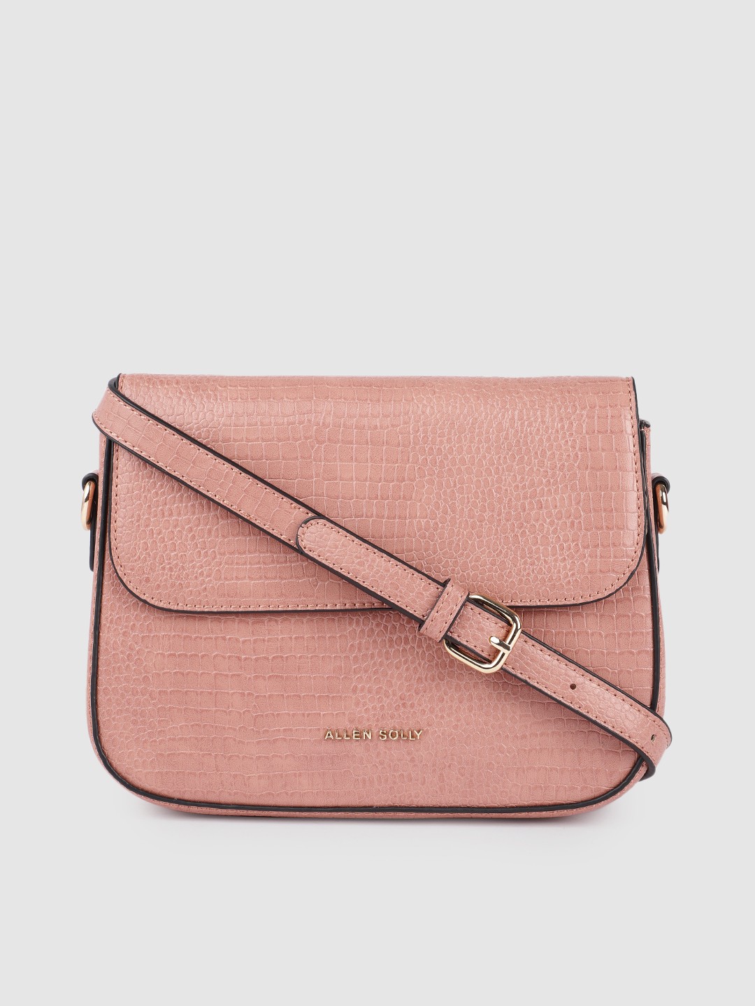 

Allen Solly Pink Textured Sling Bag