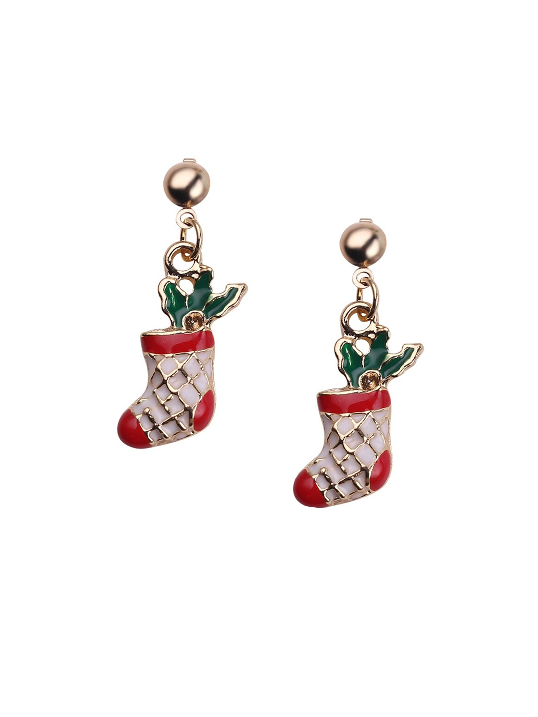 

Arendelle Red Gold-Plated Classic Drop Earrings