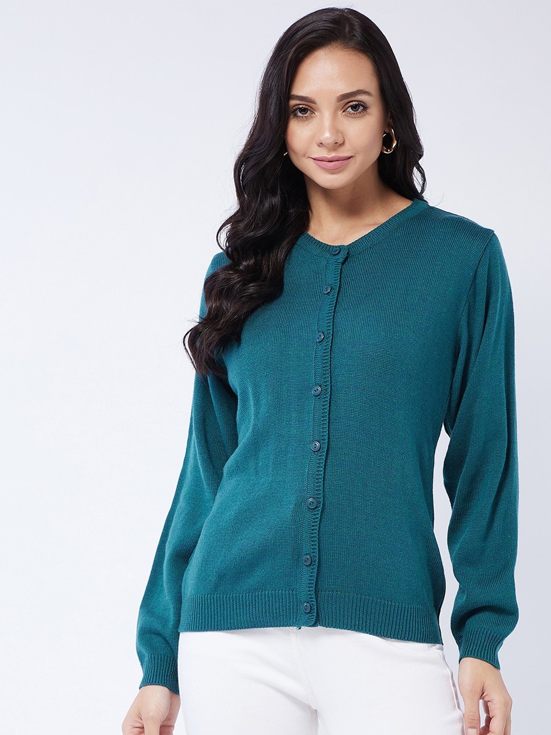 

Modeve Women Teal Cardigan