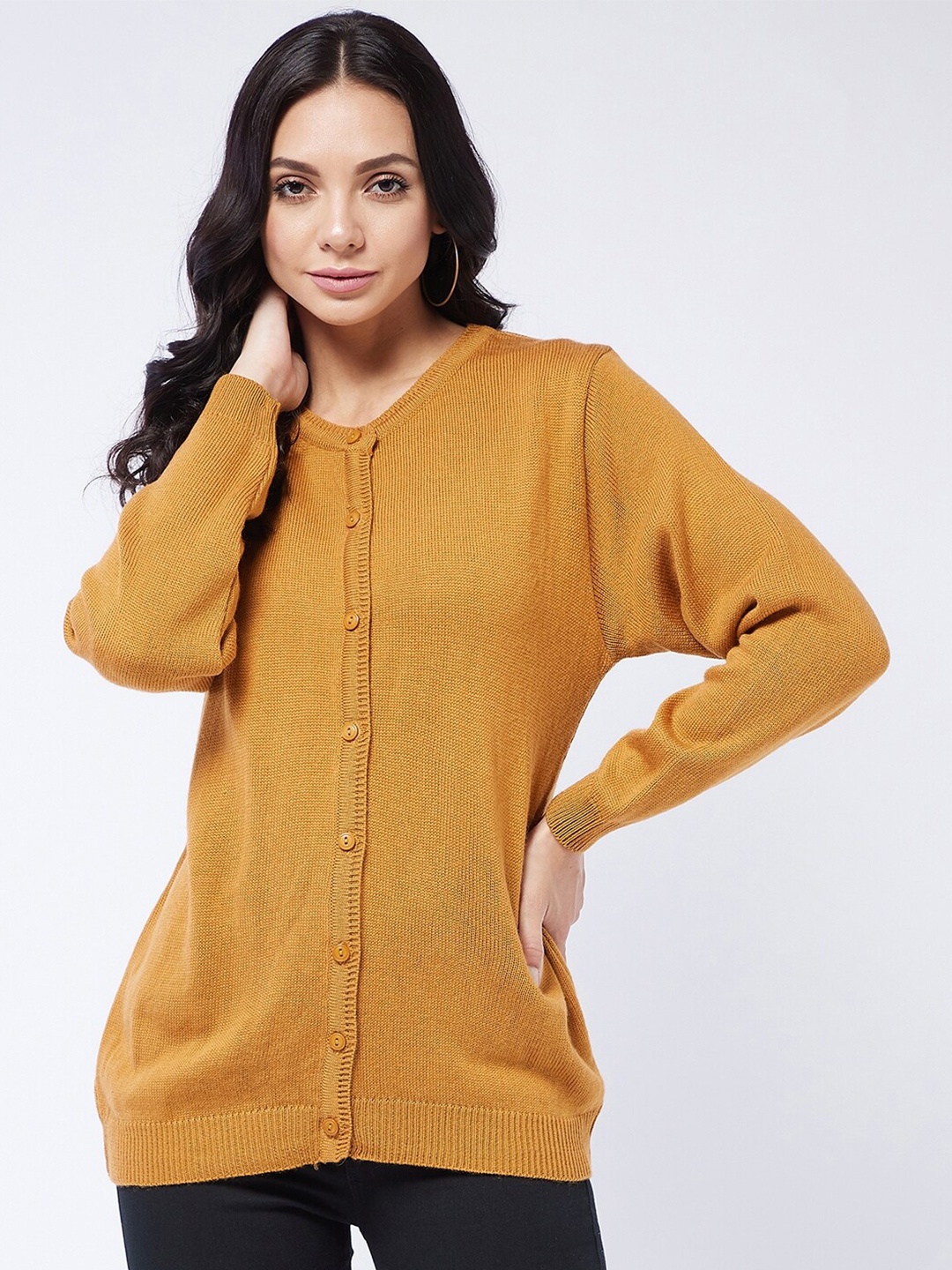 

Modeve Women Mustard Cardigan