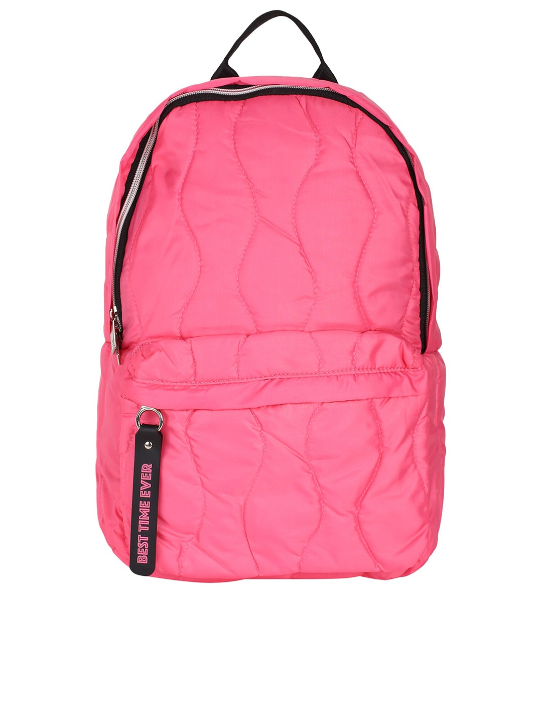 

max Women Pink Solid Quilted Backpack