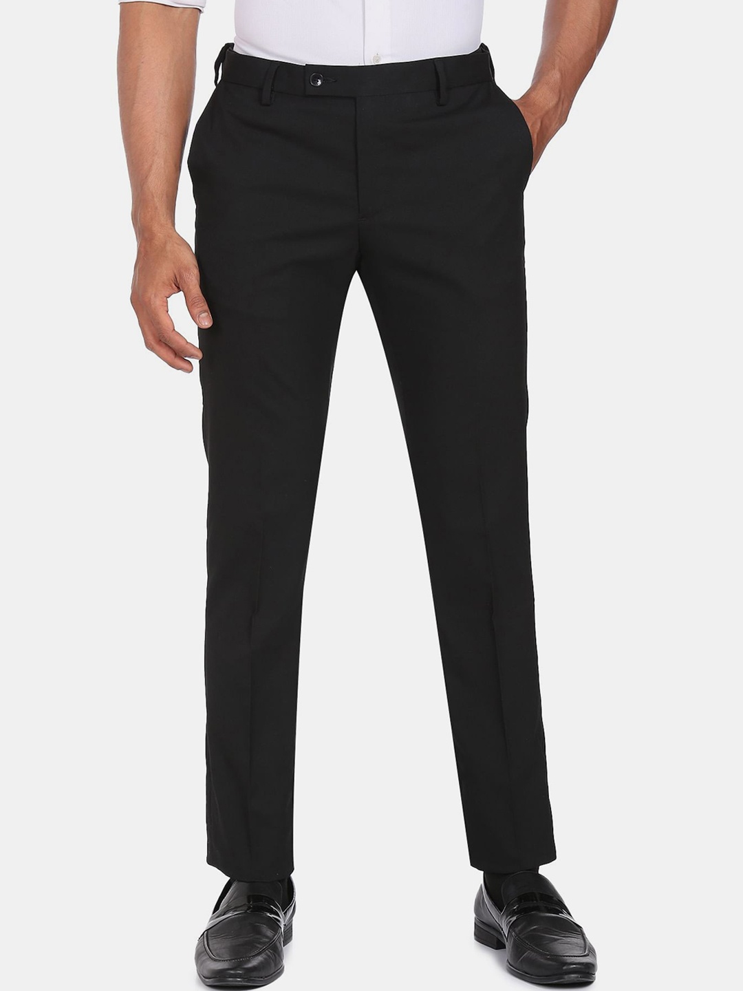 

Arrow Men Tailored Formal Trousers, Black