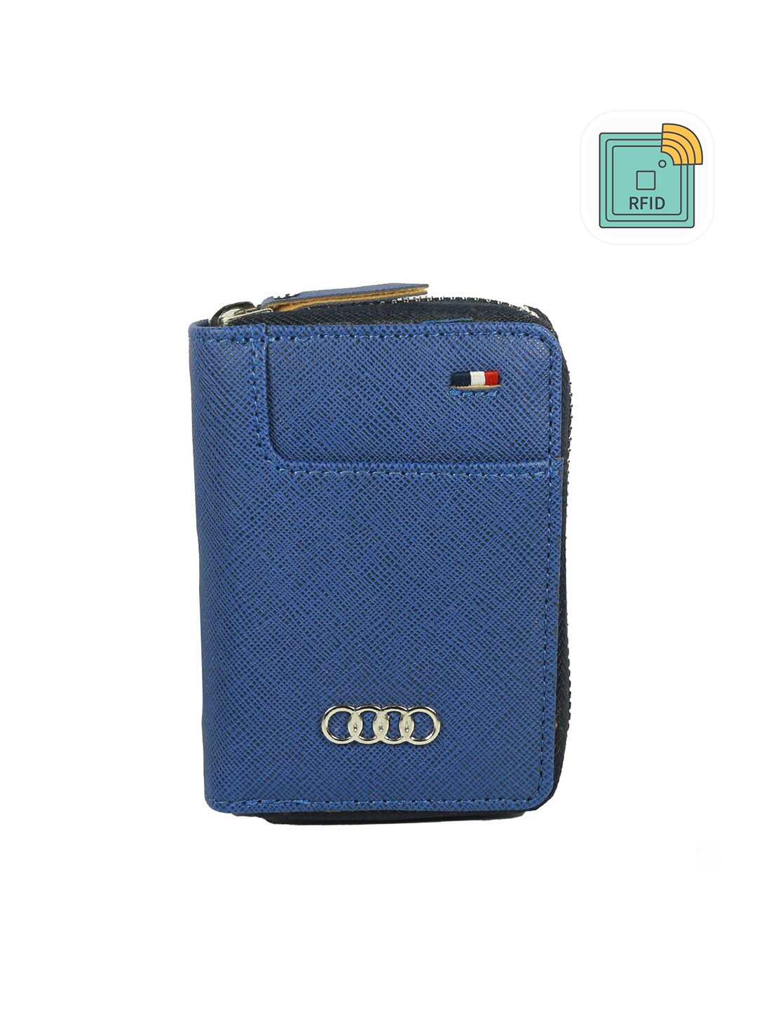 

Style Shoes Men Blue Solid Leather Card Holder