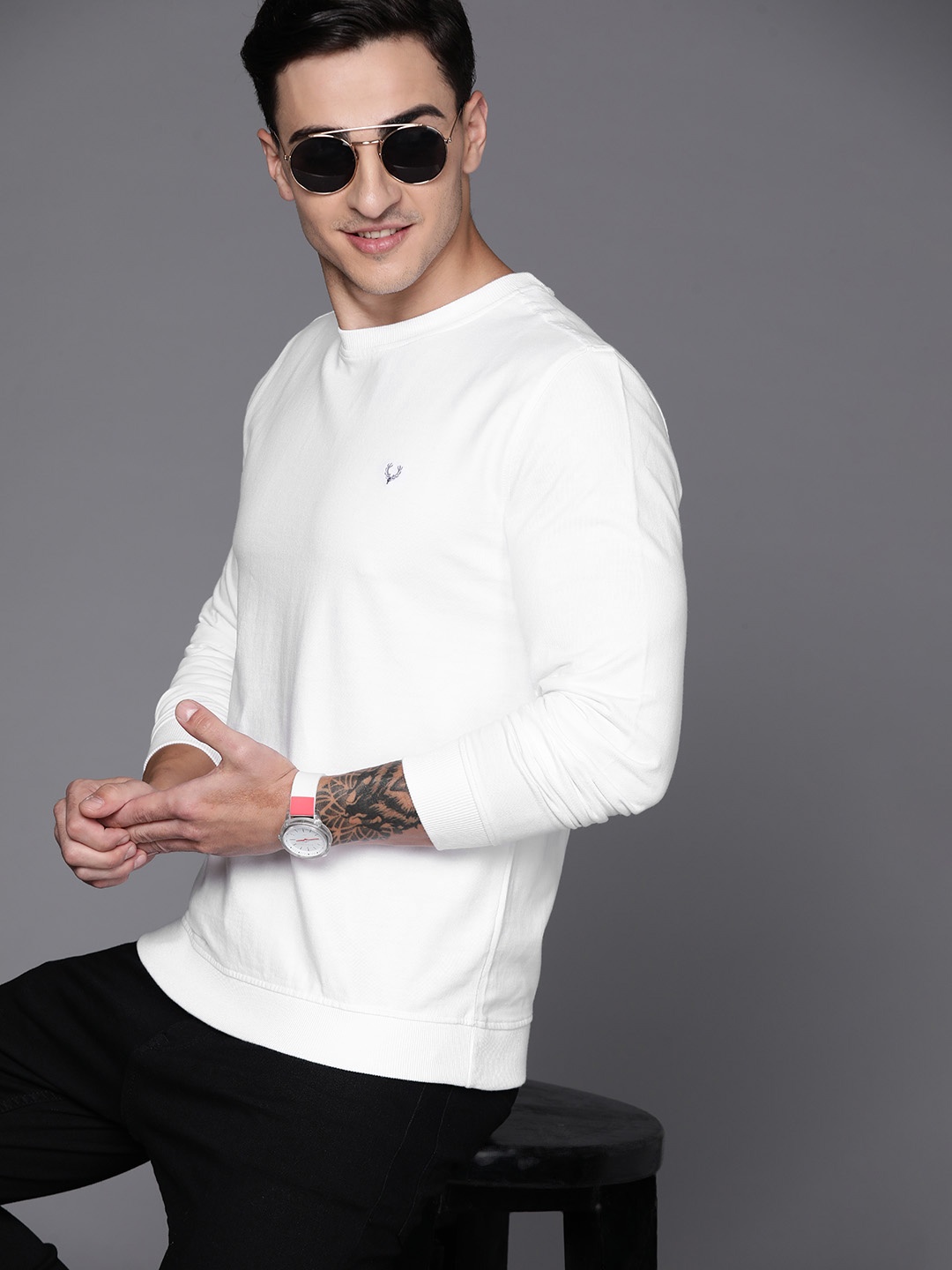 

Allen Solly Pullover Sweatshirt, White