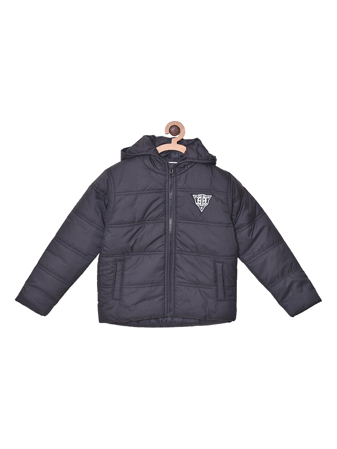 

612League Boys Black Outdoor Hooded Puffer Jacket