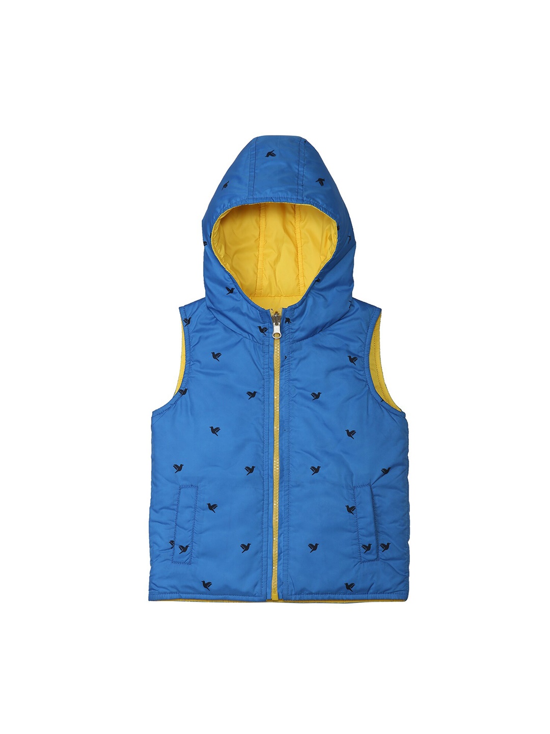 

612League Infant Boys Blue Hooded Puffer Jacket
