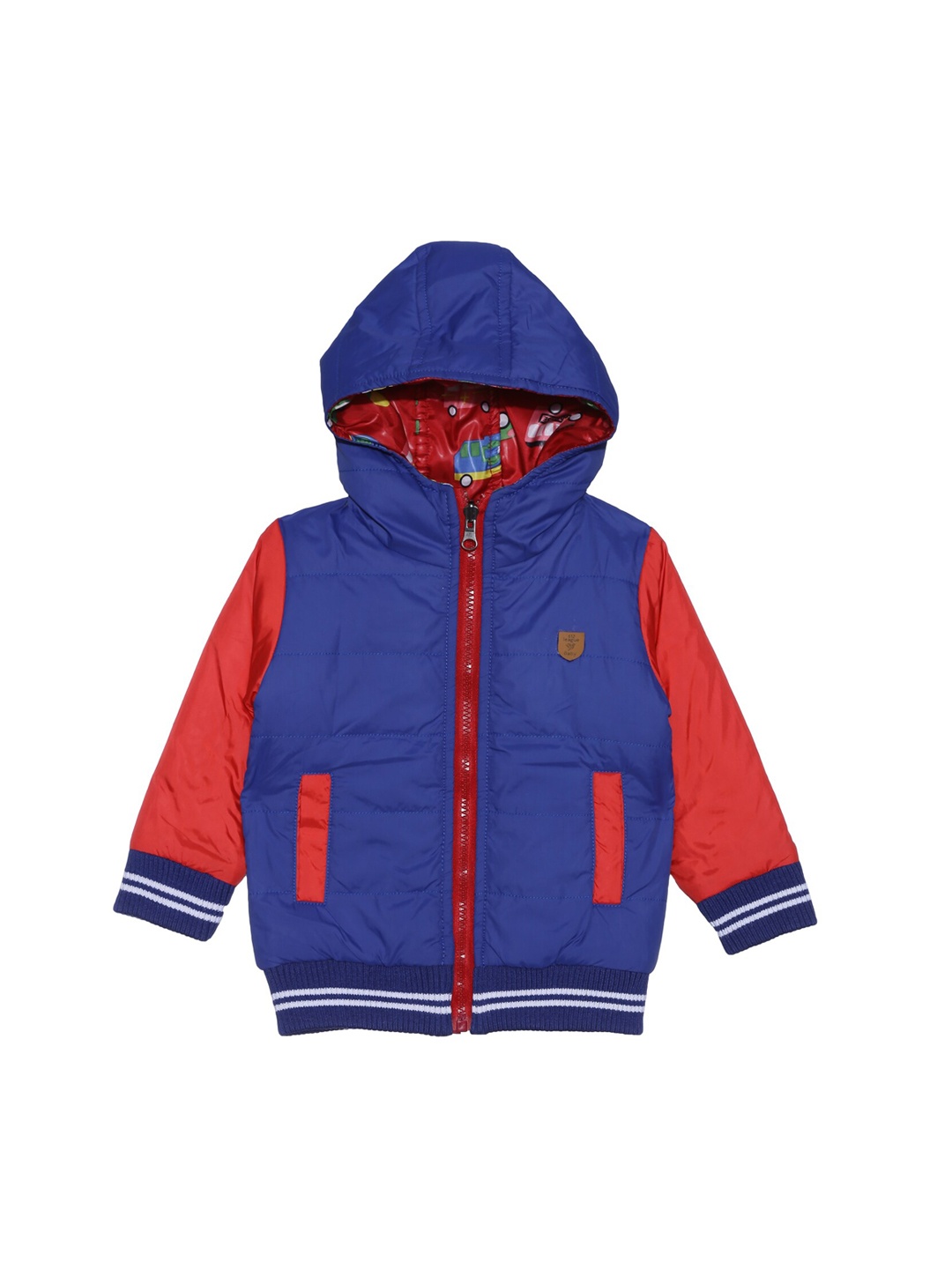 

612League Boys Blue Red Reversible Bomber Jacket