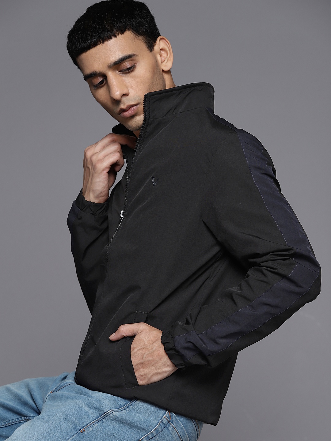 

Allen Solly Men Black Solid Tailored Jacket