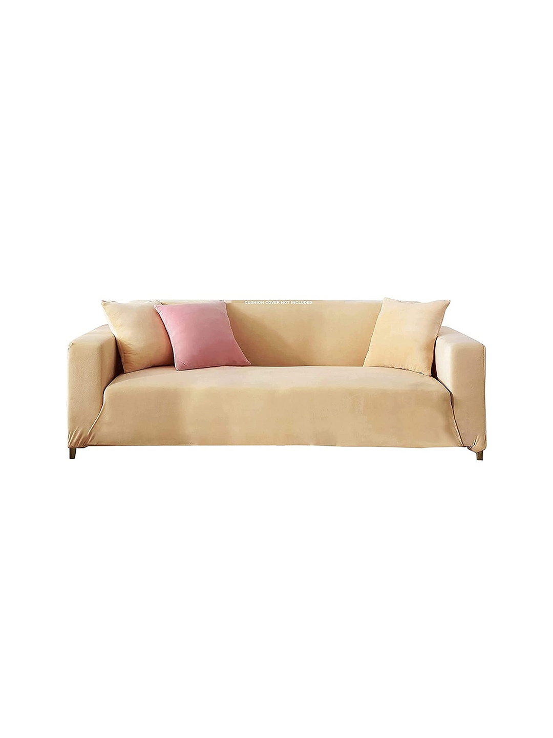 

HOUSE OF QUIRK Four Seater Big Elasticity Flexible Stretch Sofa Slipcover, Beige
