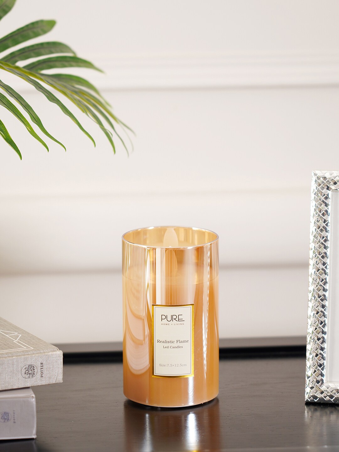 

Pure Home and Living Brown Solid Natural LED Realistic Flame Candle
