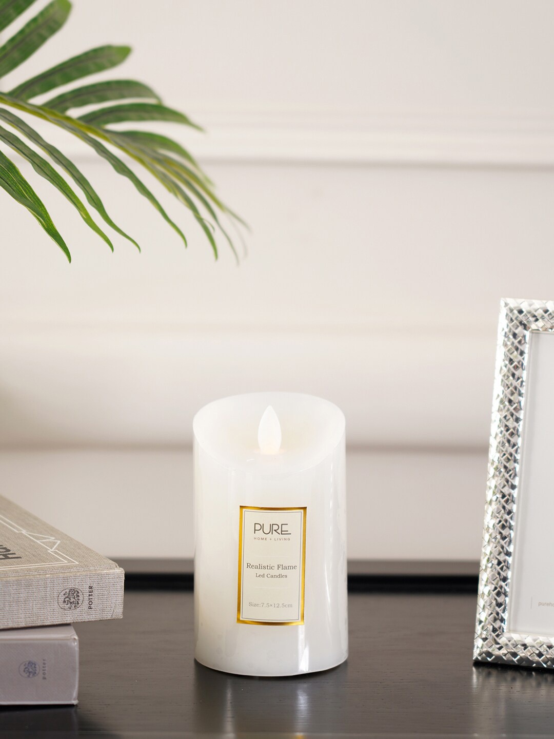 

Pure Home and Living White Natural LED Realistic Candle