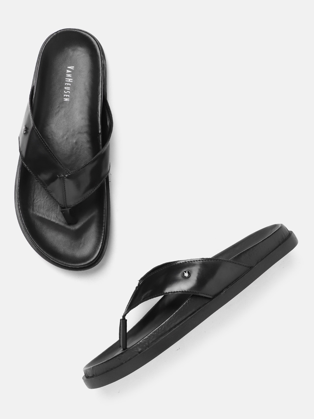 

Van Heusen Men Thong Flip-Flops, Black