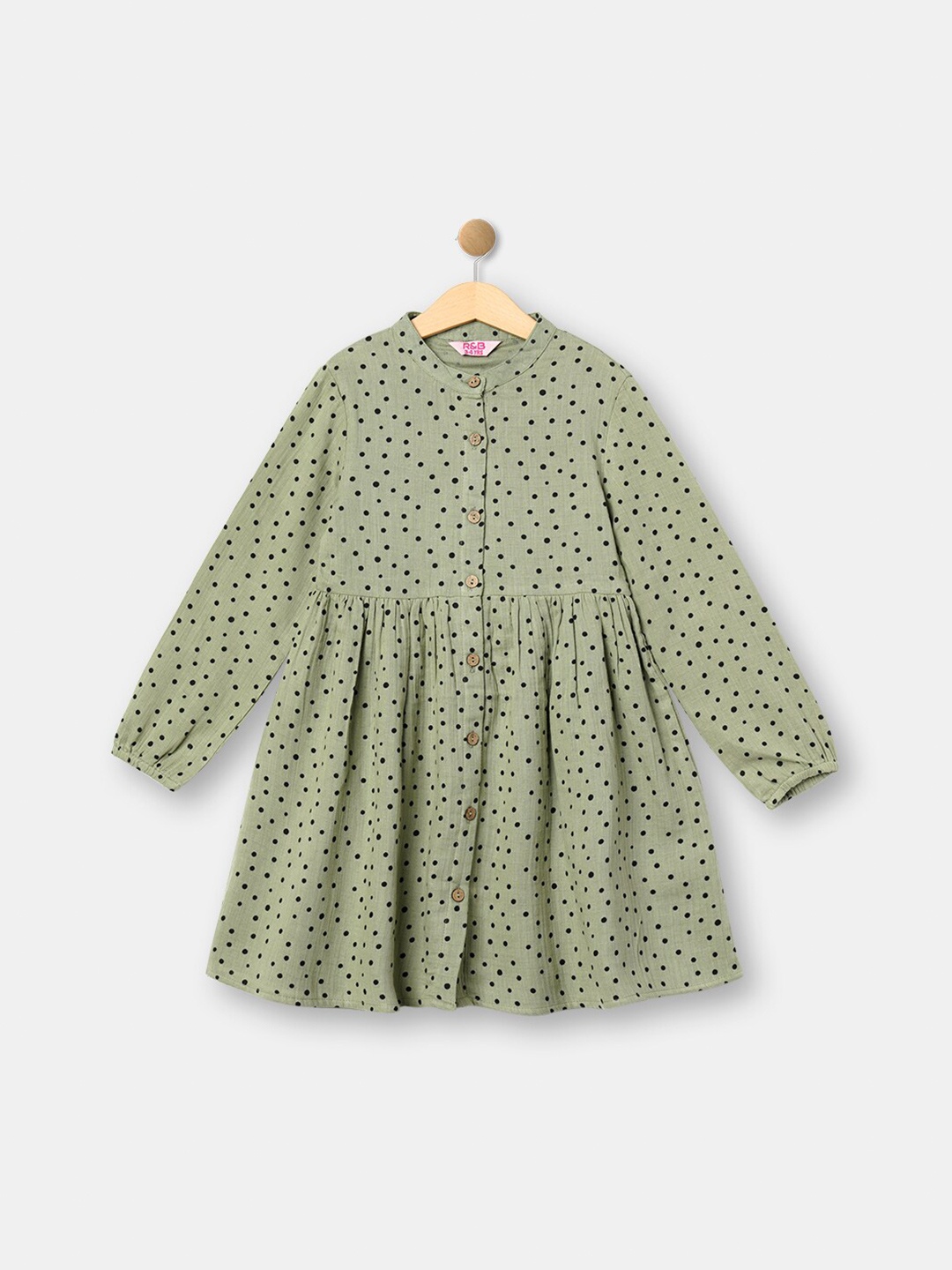 

R&B Women Green A-Line Dress