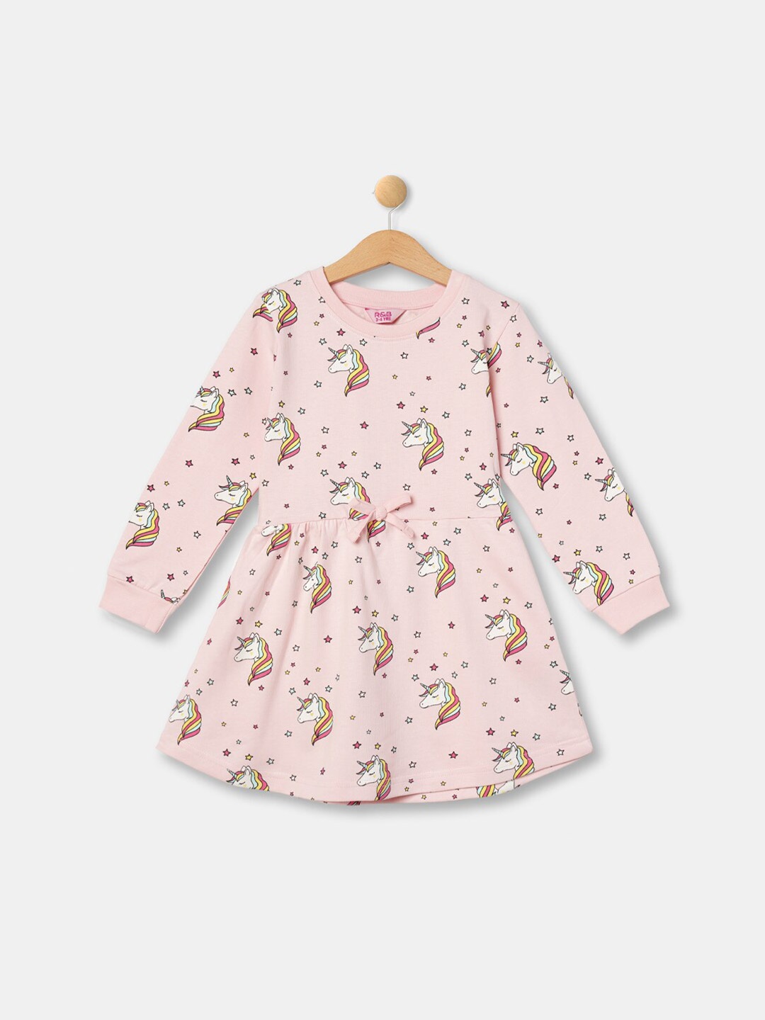 

R&B Girls Pink & White Floral Midi Dress