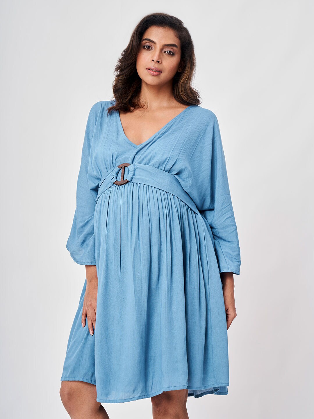 

Ed-a-Mamma Blue Maternity Dress