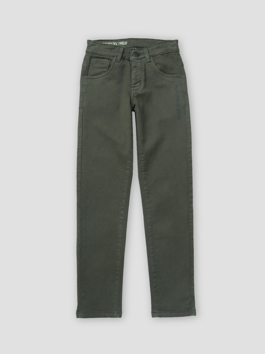 

Gini and Jony Boys Green Cotton Jeans