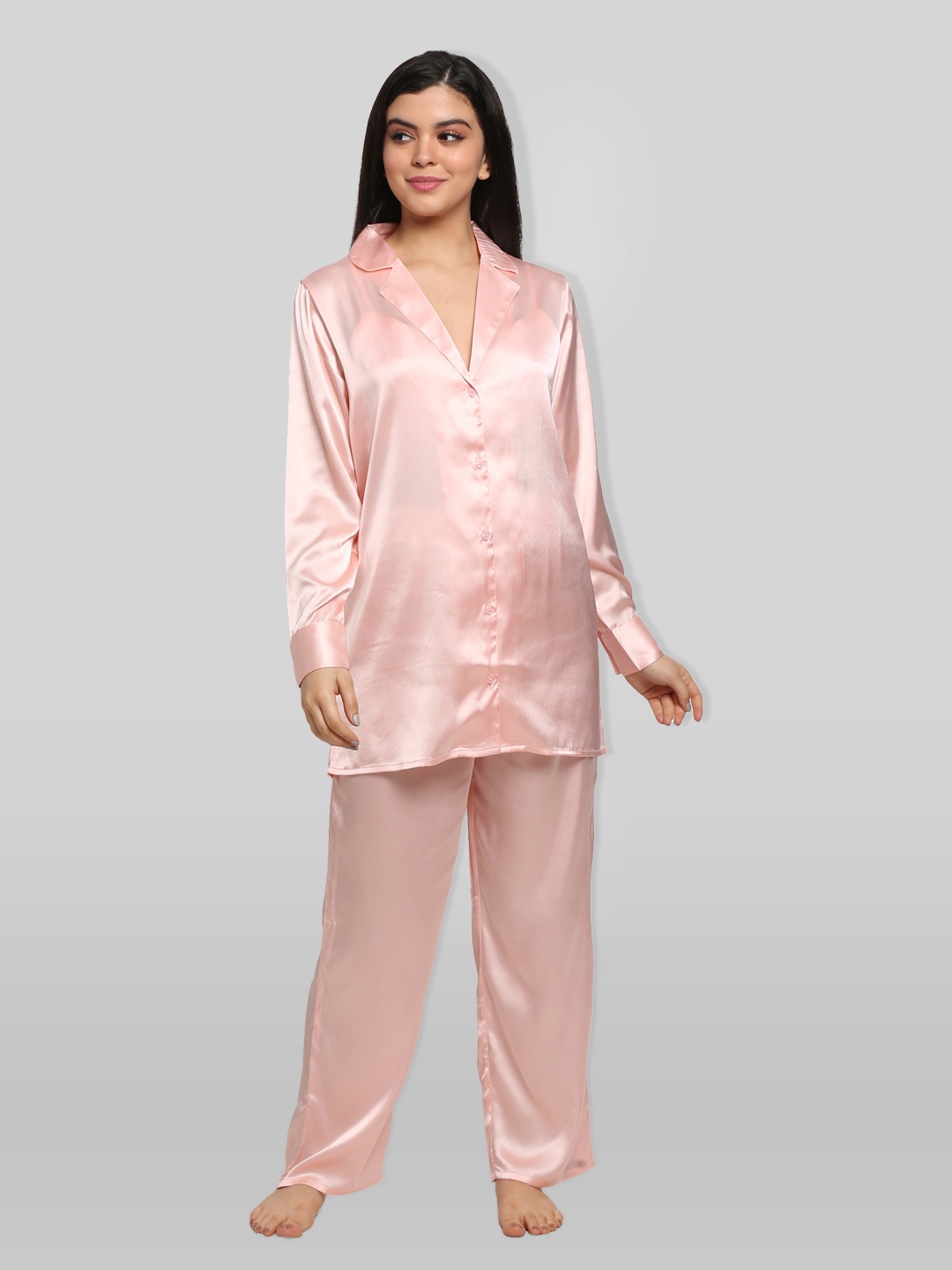 

PRETTY LOVING THING Women Rose Gold Night suit