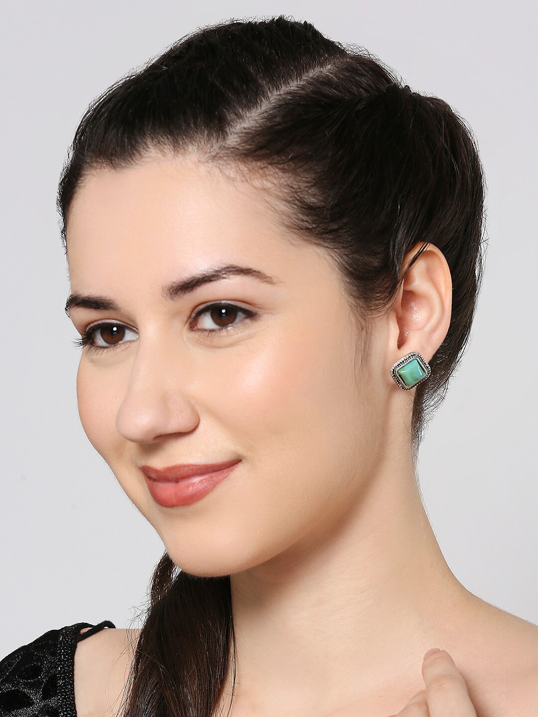 

Lilly & sparkle Blue Contemporary Studs Earrings