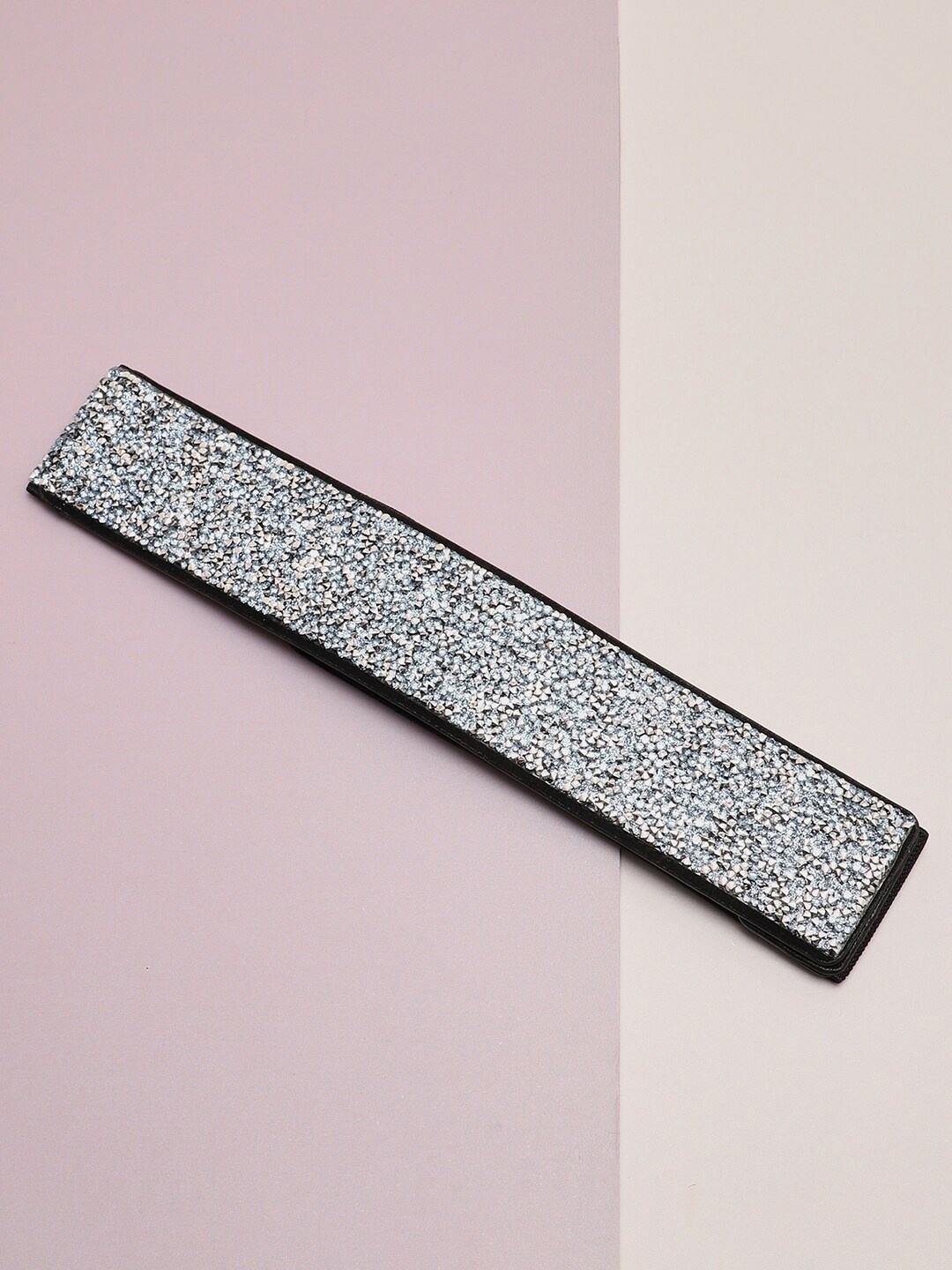 

HAUTE SAUCE by Campus Sutra Women Silver-Toned Textured Belt